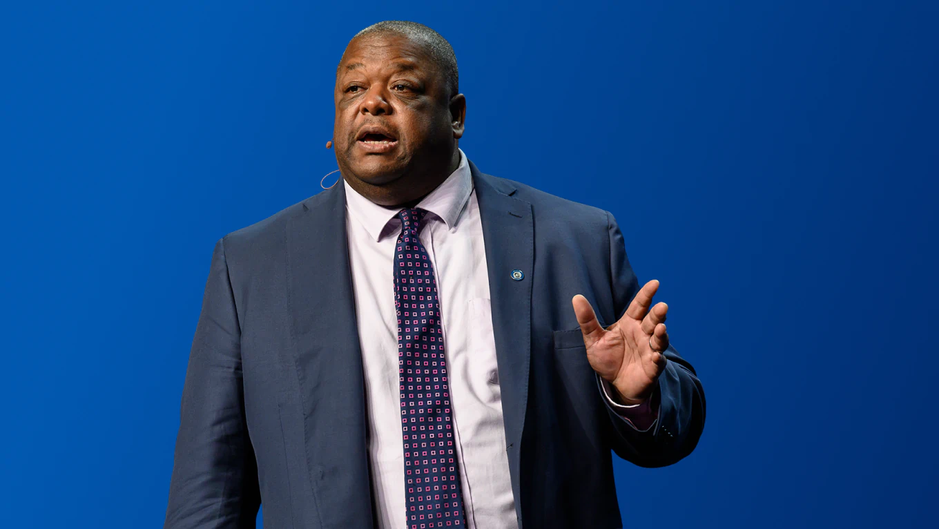 Daryl Plummer speaking at conference