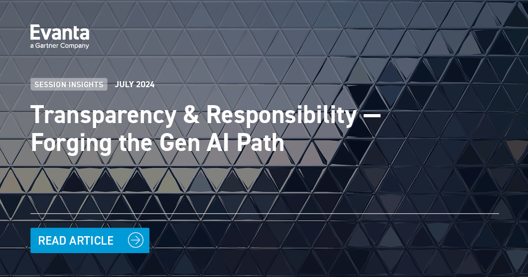 Transparency & Responsibility — Forging the Gen AI Path
