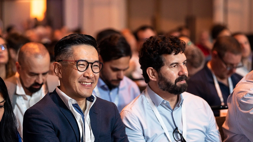 Attendees at a Gartner conference