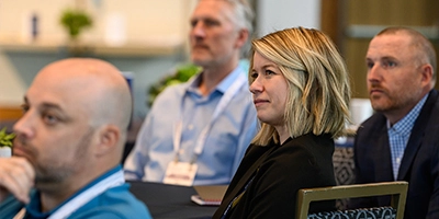Attendees attending a Gartner conference