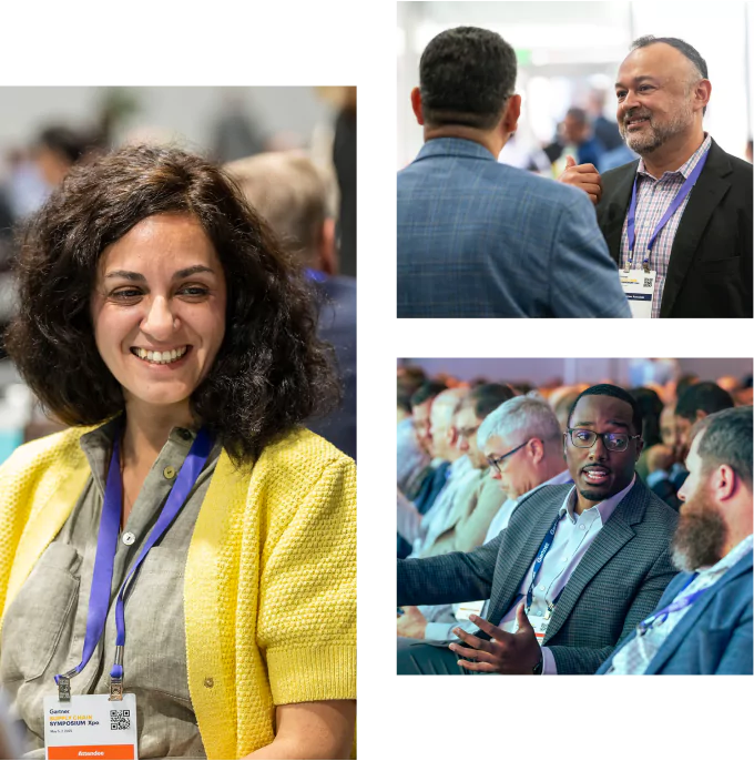 Gartner attendees networking across the Gartner Supply Chain Symposium/Xpo