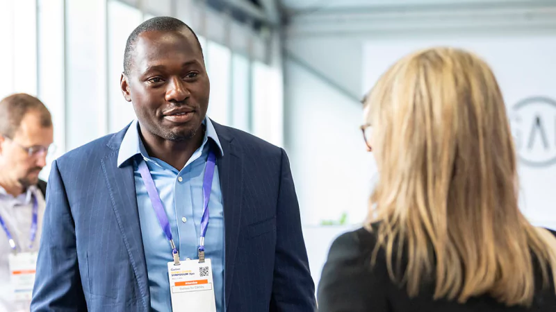 Attendees networking at Gartner conference, fostering meaningful interactions and connections among peers and experts.