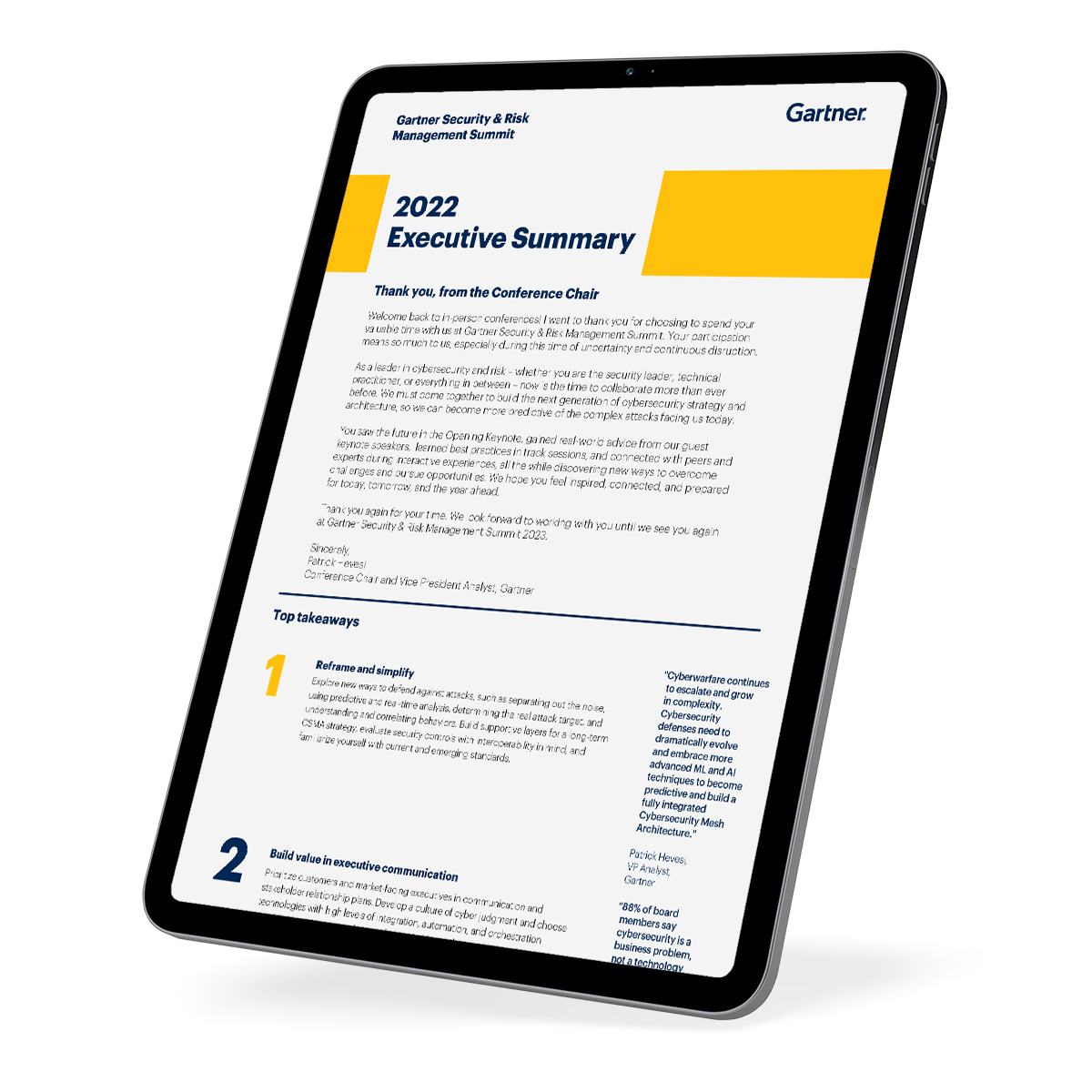 Gartner Security & Risk Management Summit 2022 Key Takeaways