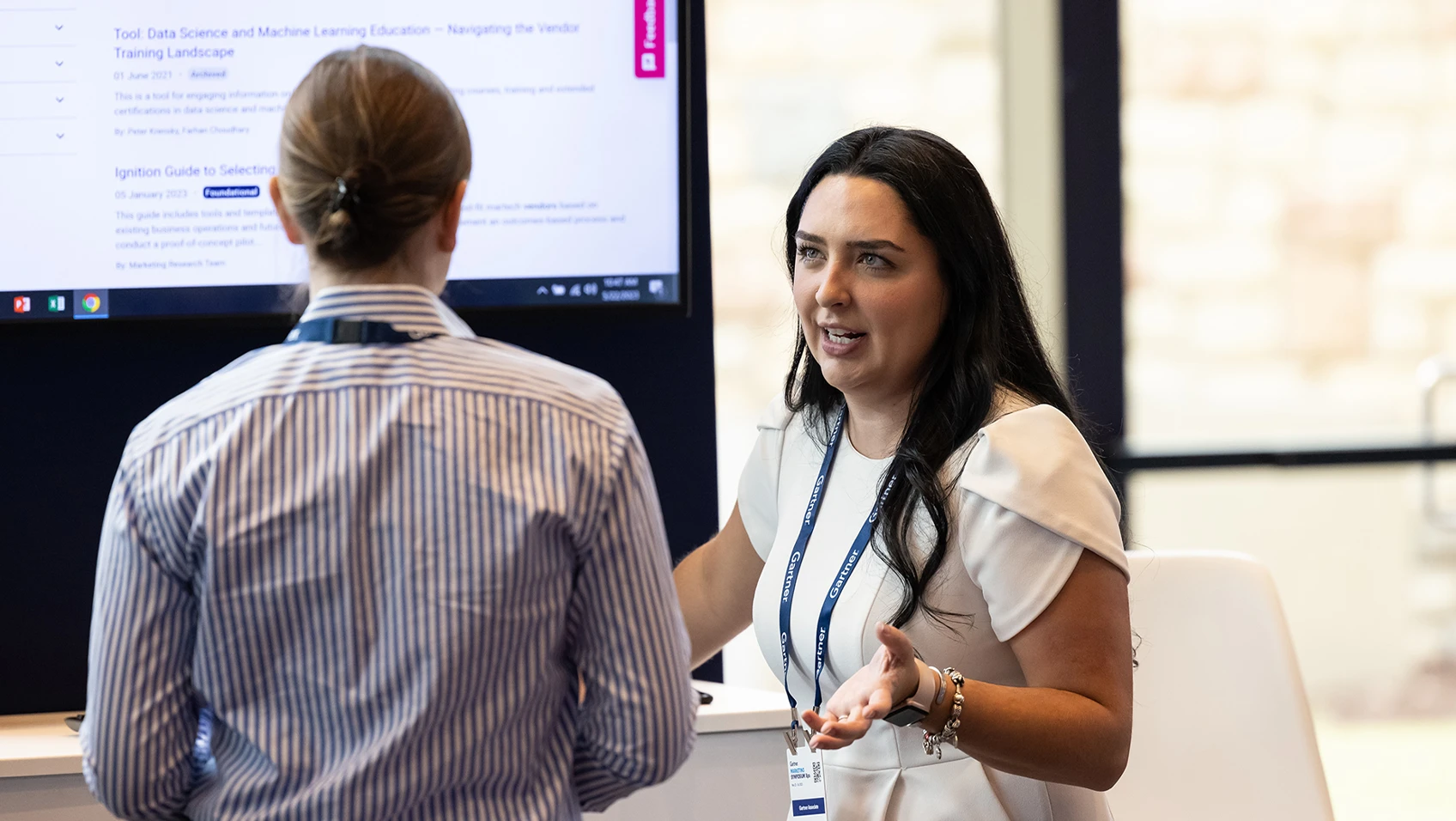 Gartner Expert and attendee speaking at Gartner IT Symposium/Xpo™ on the Gold Coast