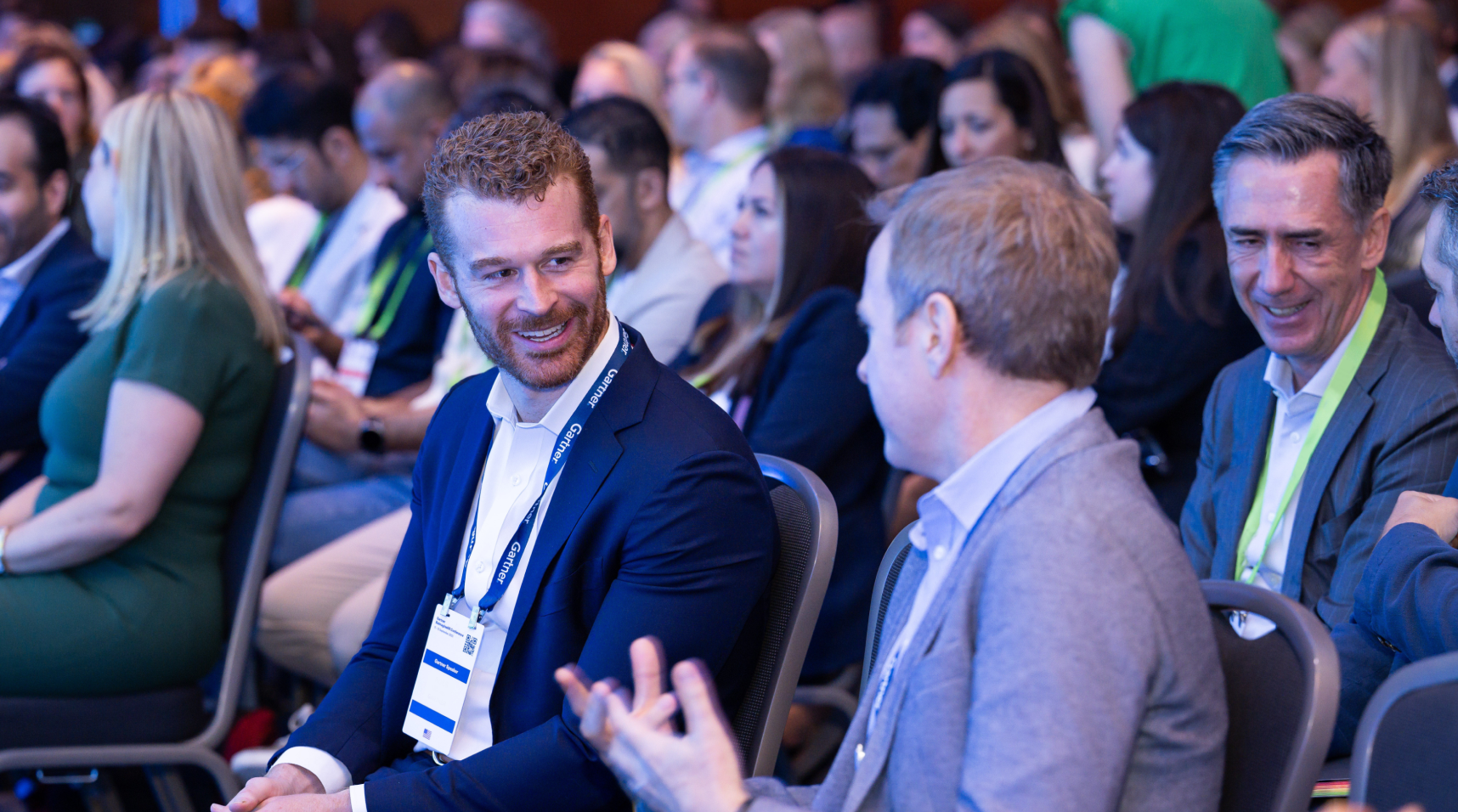 Attendees engage in discussions at Gartner Application Summit