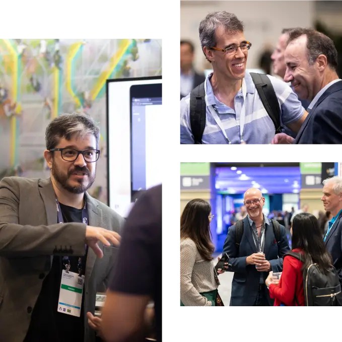 Networking na Conferência Gartner Data & Analytics, em São Paulo.