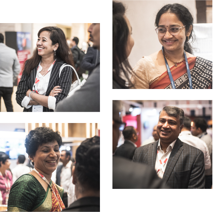 People speaking to each other at Gartner Security and Risk Management Summit