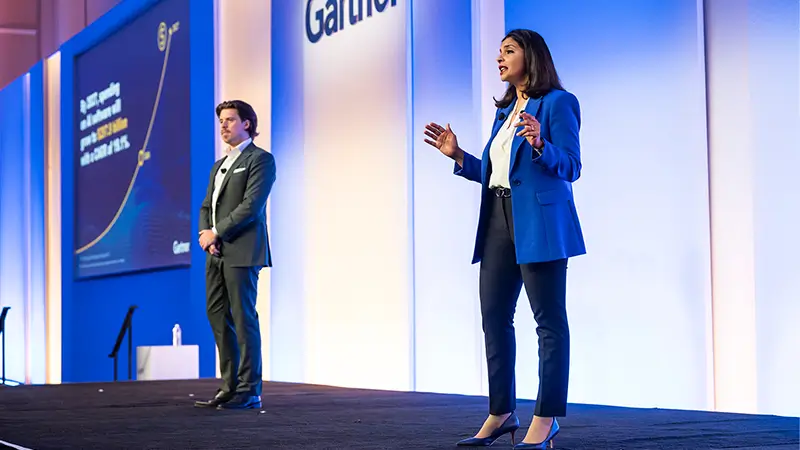 Keynote speakers at Gartner CFO & Finance Executive Conference 2025 in National Harbor, MD.
