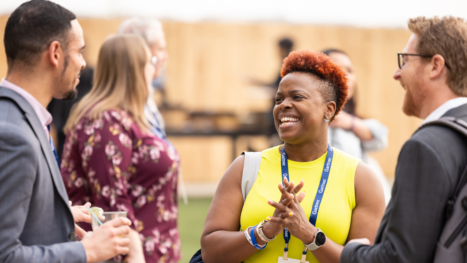 A team attending Gartner Application Innovation & Business Solutions Summit in London, U.K.