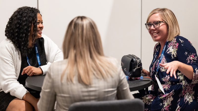 Expert speaking at Gartner conference, offering strategic validation through proprietary research and tools.