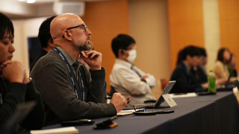 Expert speaking at Gartner conference, offering strategic validation through proprietary research and tools.