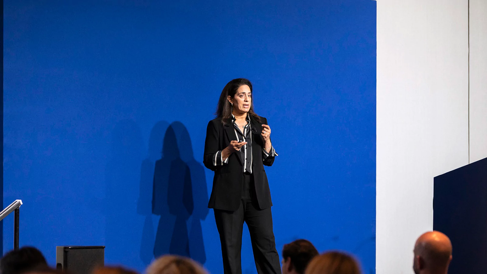Person talking on stage