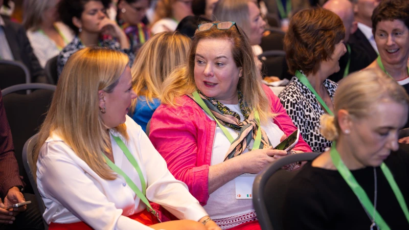 Attendees networking at Gartner conference, fostering meaningful interactions and connections among peers and experts.