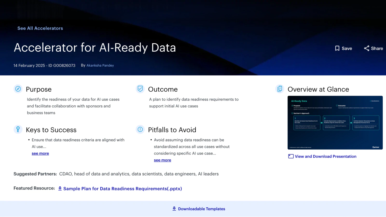 Accelerator for Al-Ready Data