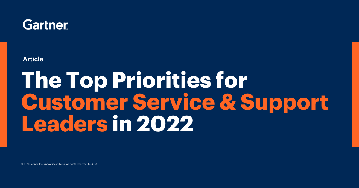 Customer Service Top Strategic Priorities for 2022