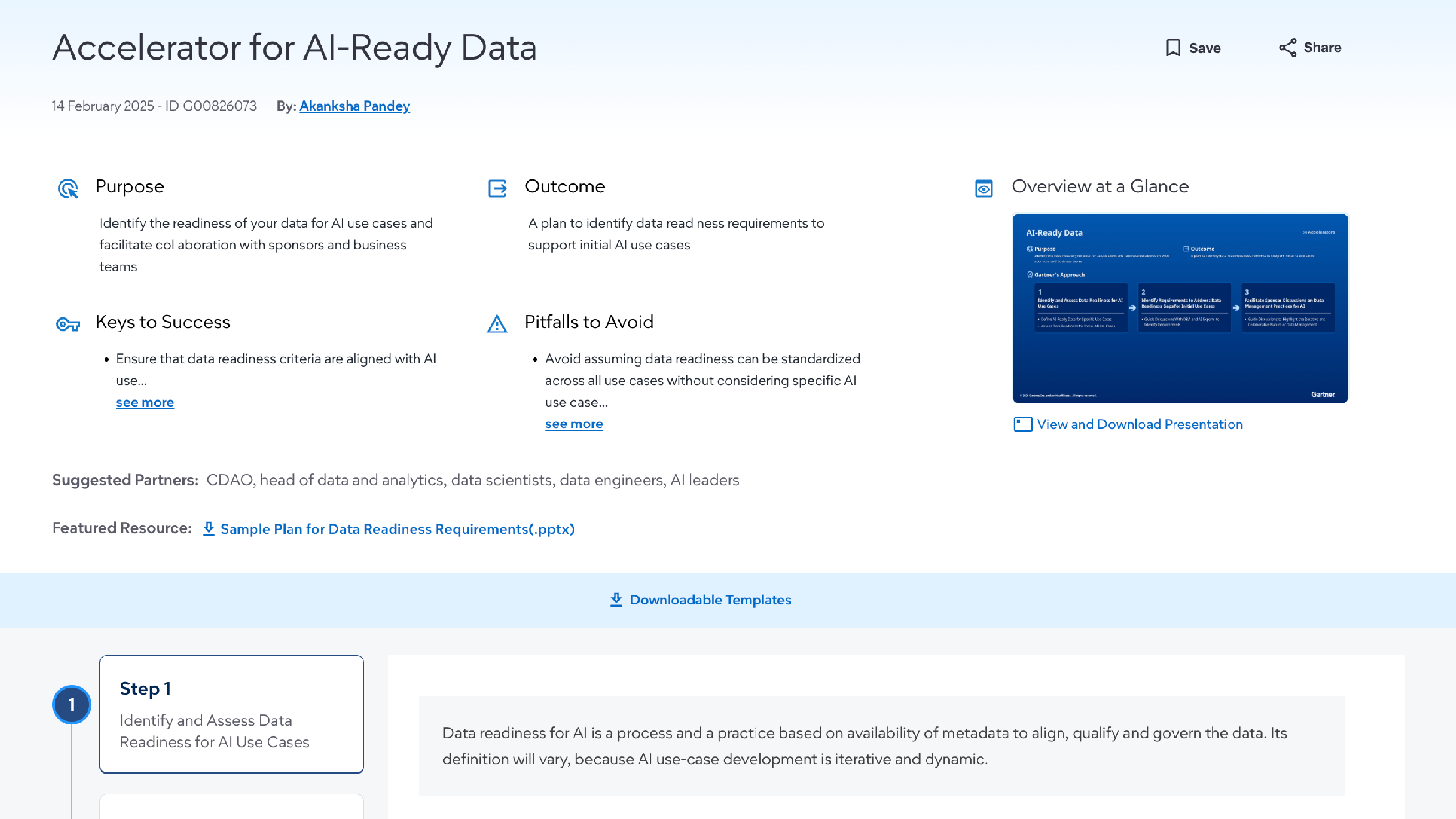 Accelerator for Al-Ready Data