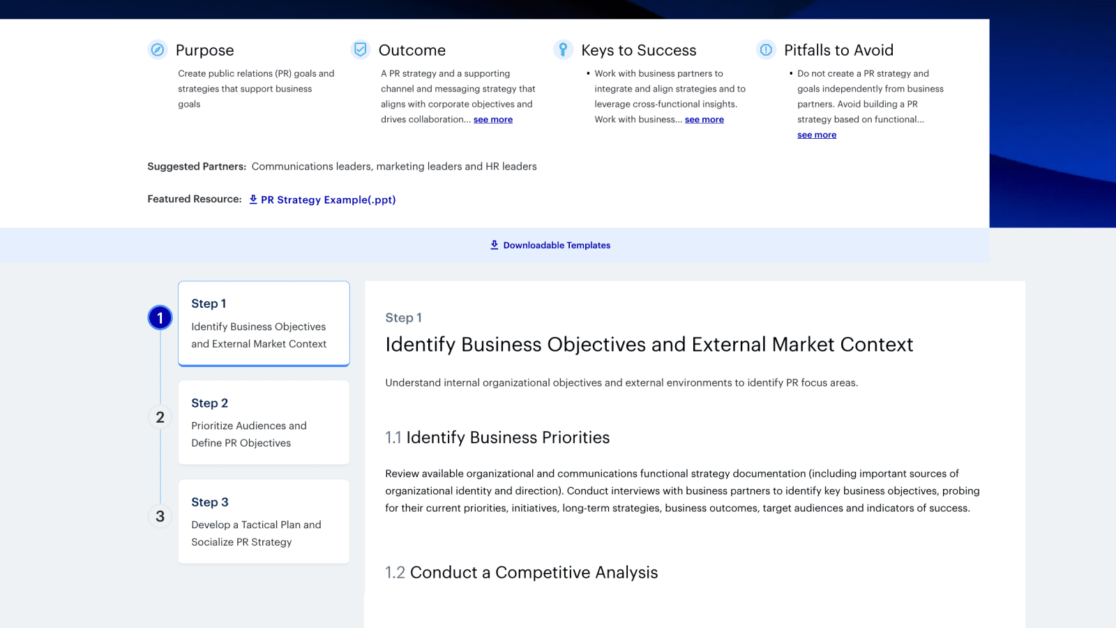 Develop a PR Strategy