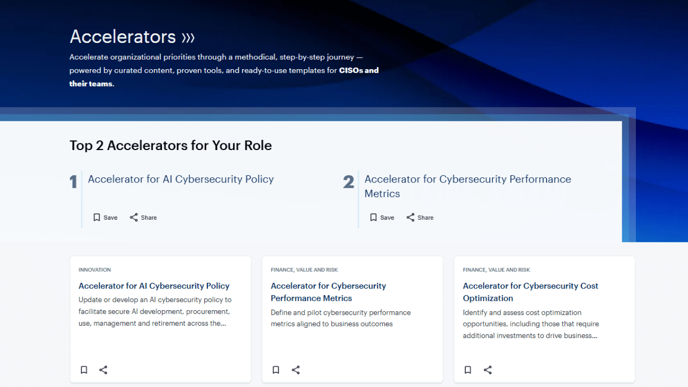 Accelerators for CISOs