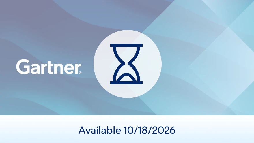 Gartner webinar with hourglass icon