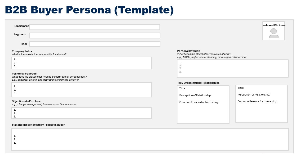 Buyer persona template