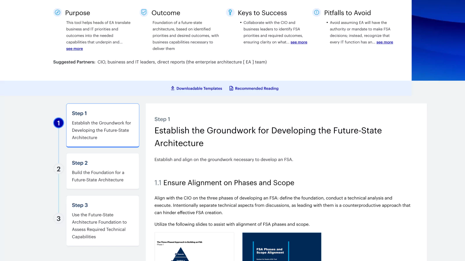 Establish the Groundwork for Developing the Future-State Architecture