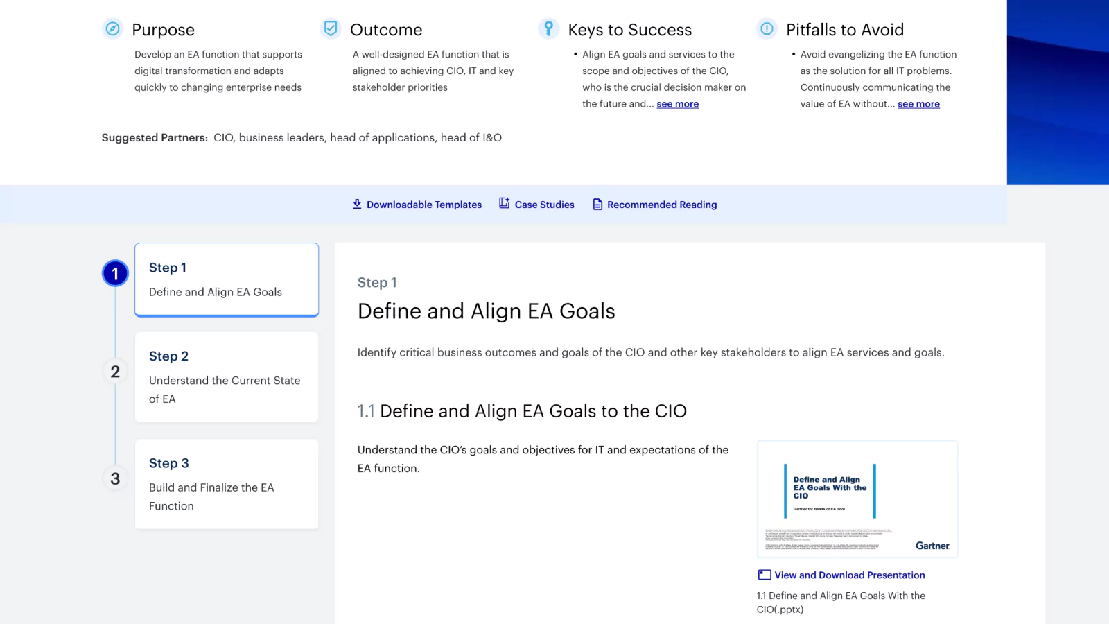 Define and Align EA Goals
