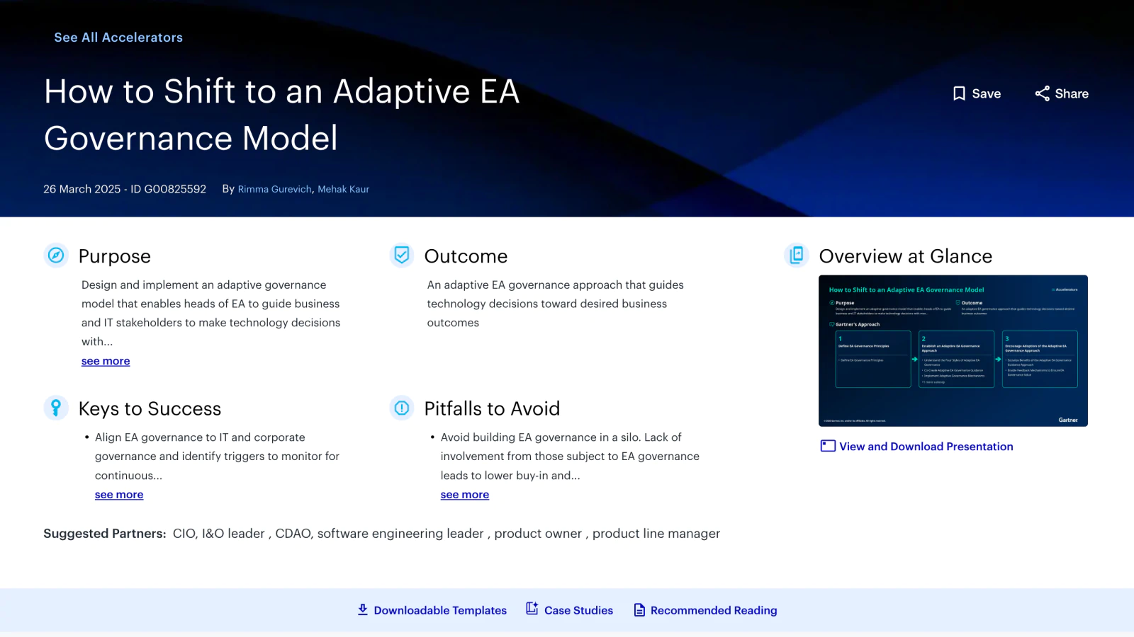 Detine EA Governance Principles