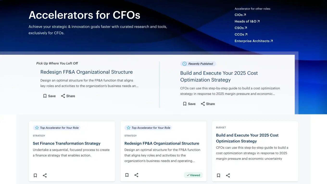 CFO Initiative Accelerators