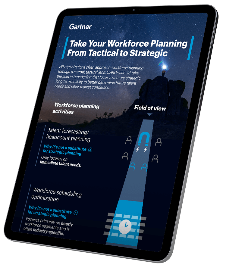 Take your workforce planning from tactical to strategic