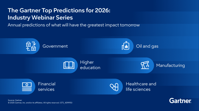 The Gartner Predictions for 2026: Industry Webinar Series