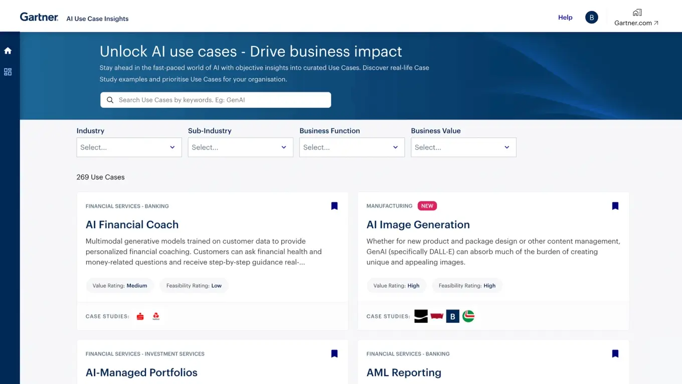 Gartner AI Use Case Insights