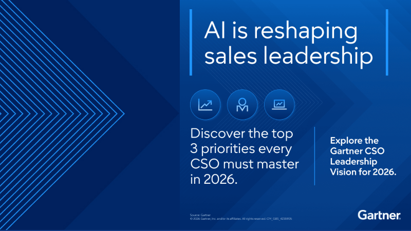 Gartner 2026 Leadership Vision for Chief Sales Officers