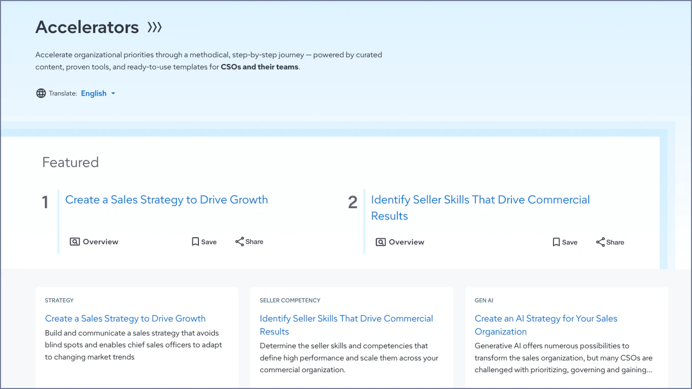 Accelerators for CSOs