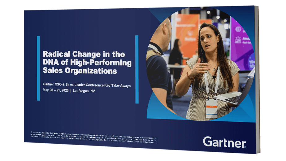 Radical Change in the DNA of High-Performing Sales Organizations