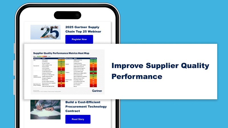 Gartner CPO Edge Newsletter Features New Weekly Topics