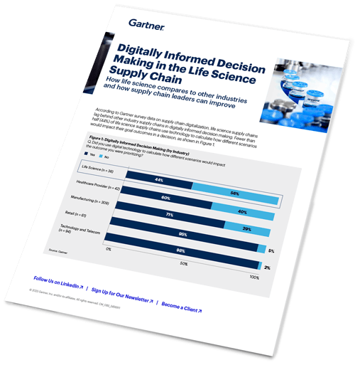 Digitizing Life Science Supply Chain Decision Making Gartner