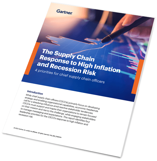 The supply chain response to high inflation and recession risk