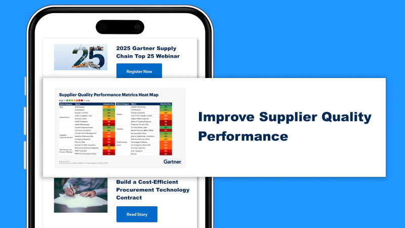 Gartner CPO Edge Newsletter Features New Weekly Topics