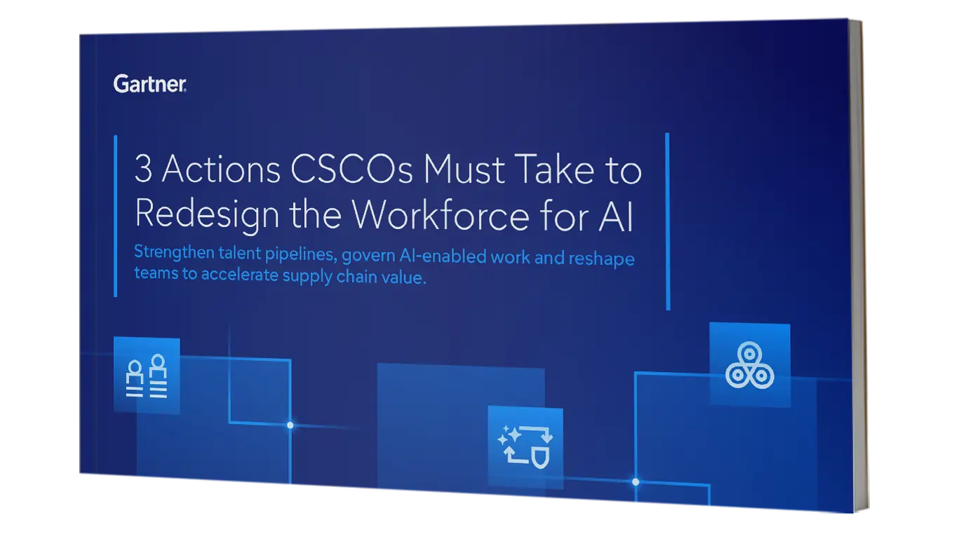Discover three actions CSCOs can take to redesign talent, governance and team structures for AI.