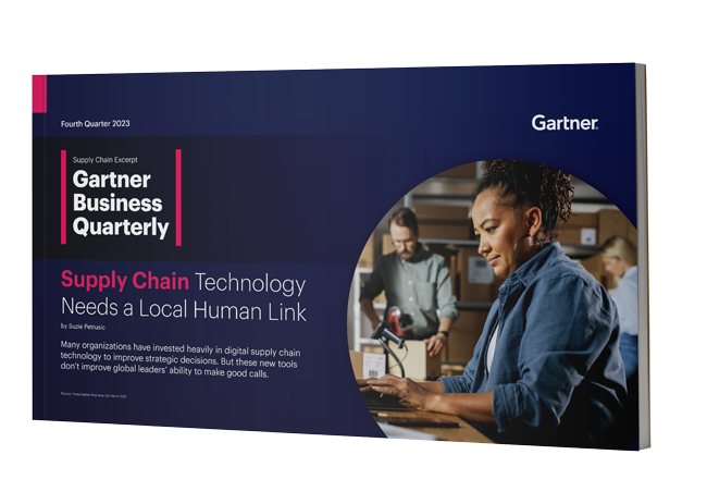 Supply Chain Technology Needs a Local Human Link