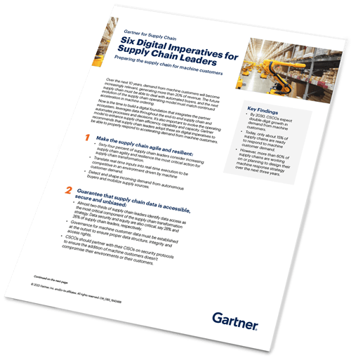 Six Digital Imperatives for Supply Chain Leaders | Gartner