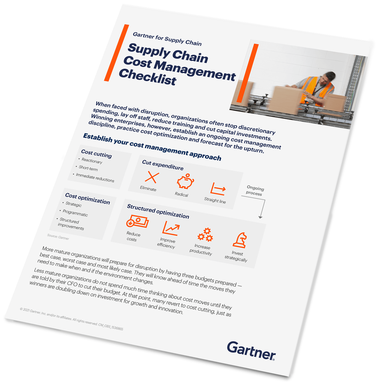 Supply chain cost management checklist