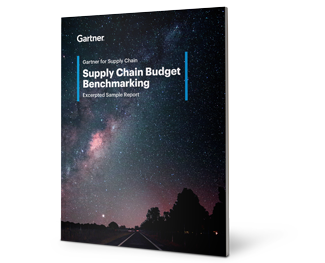 Gartner's Supply Chain Budget Benchmarking Tool