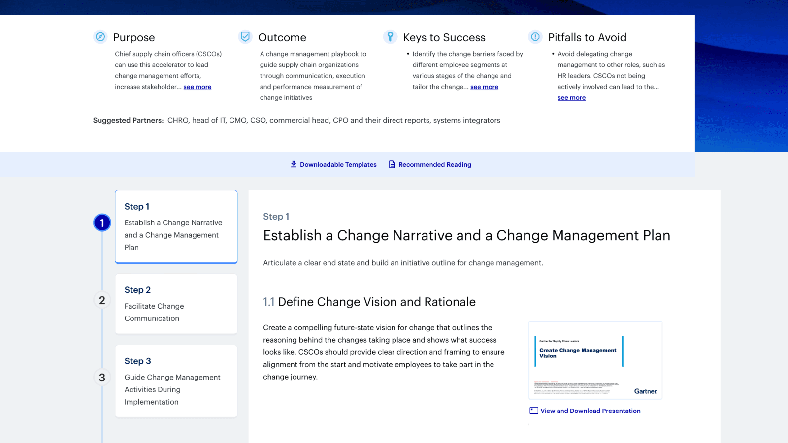 Lead Supply Chain Change Management