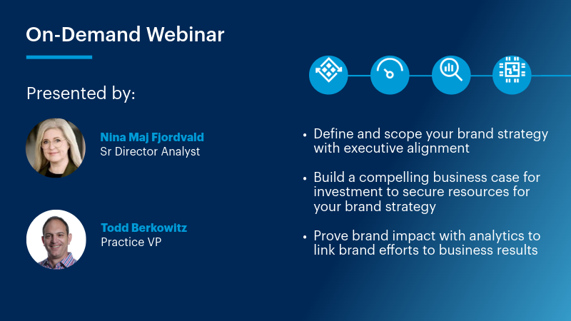 Gartner Webinar: Gain Leadership Buy-In and Investment for Your Tech Brand Strategy